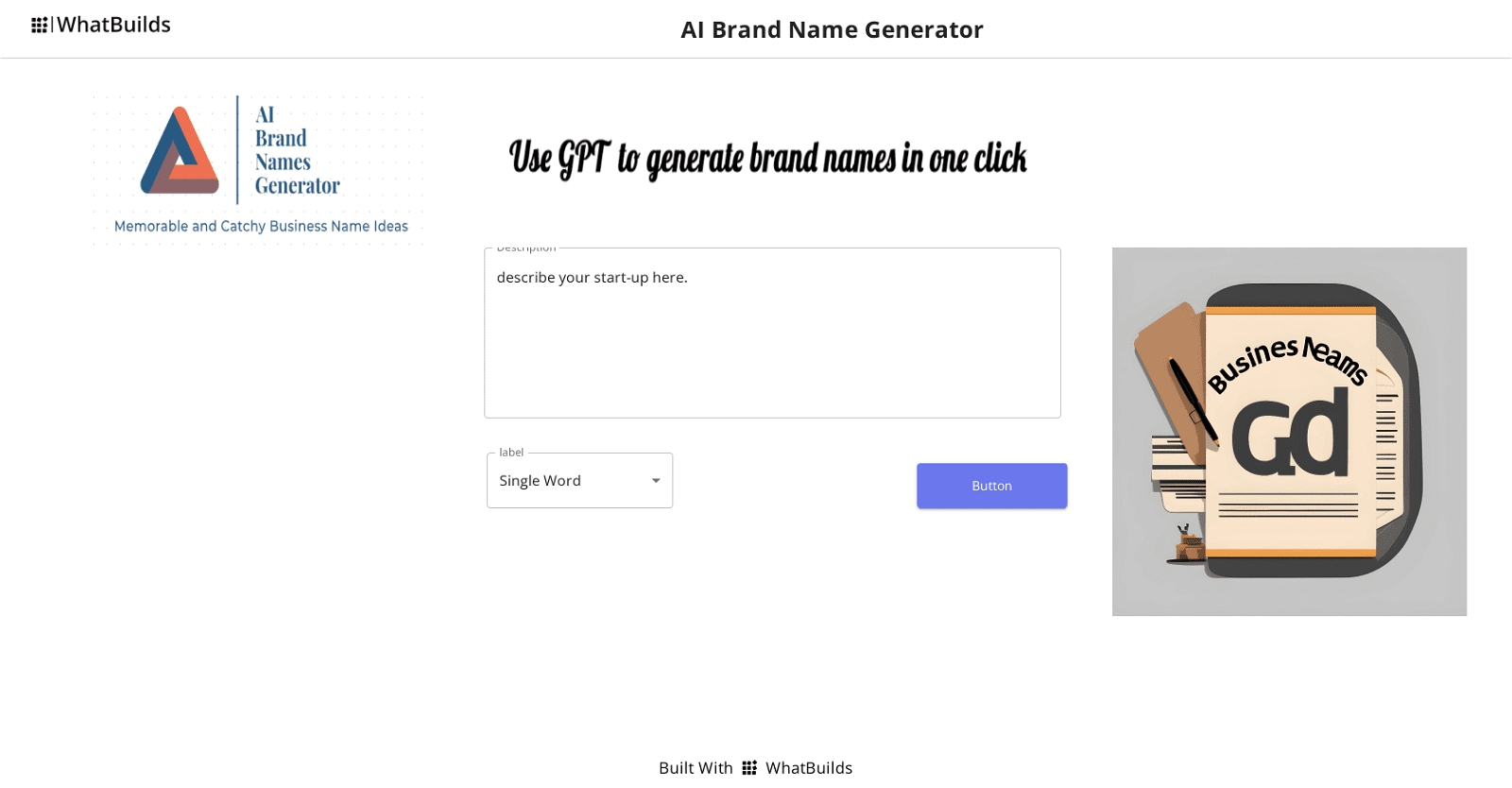 AI Brand Name Generator