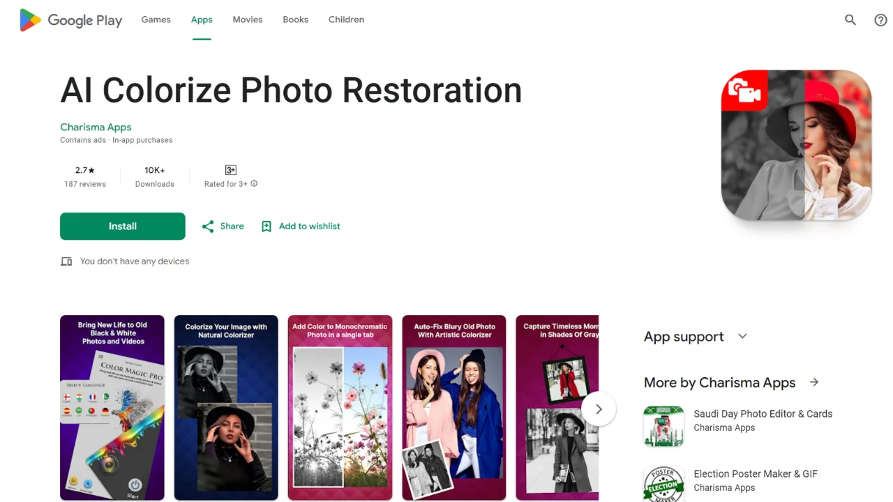 AI Colorize Photo Restoration