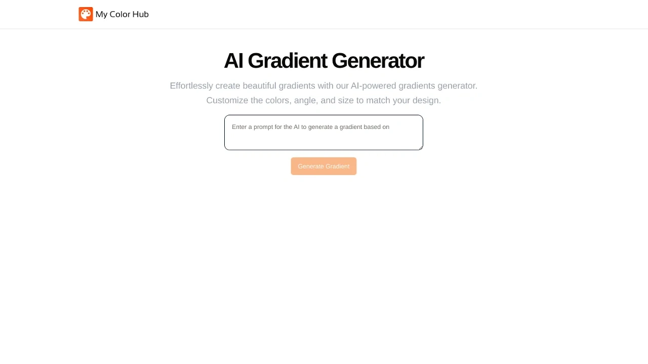 AI Gradient Generator