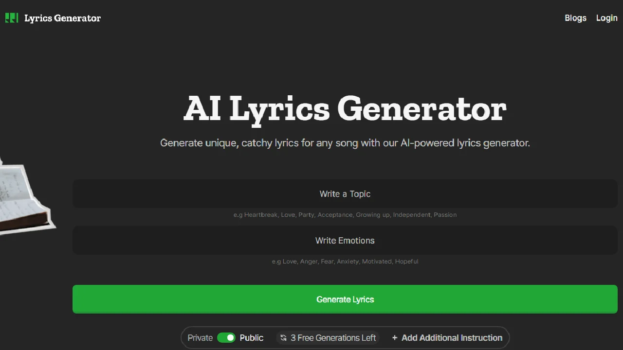 Lyrics Generator