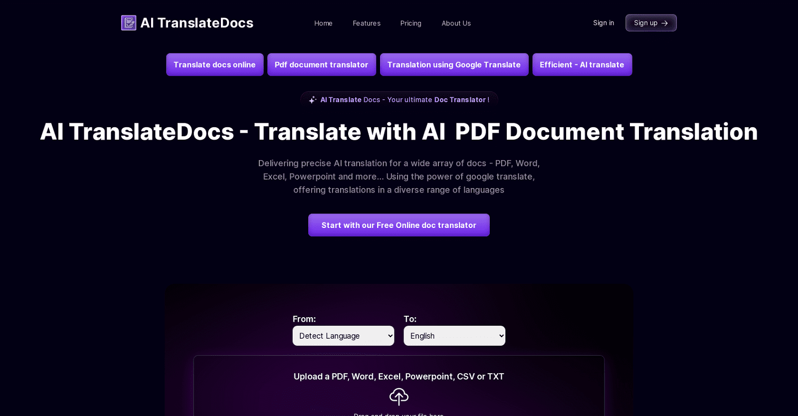 AI TranslateDocs