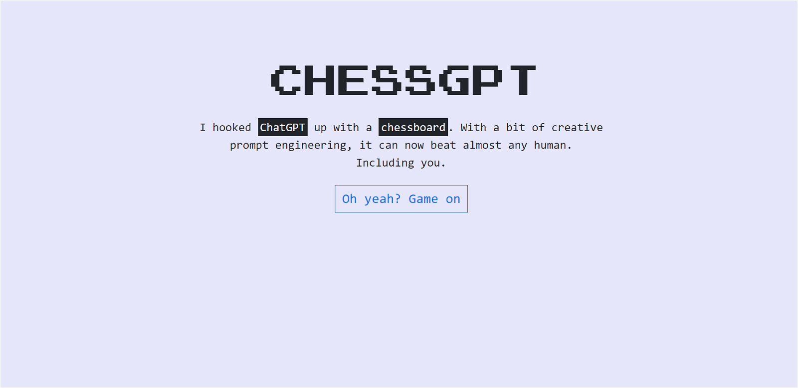 ChessGPT AI
