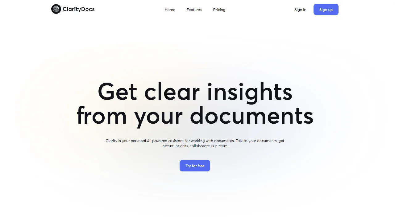 ClarityDocs AI