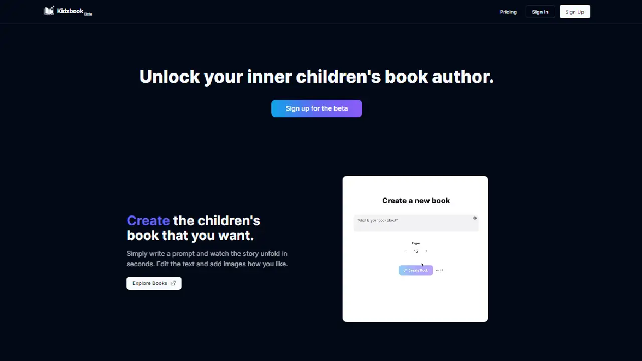 Kidzbook AI