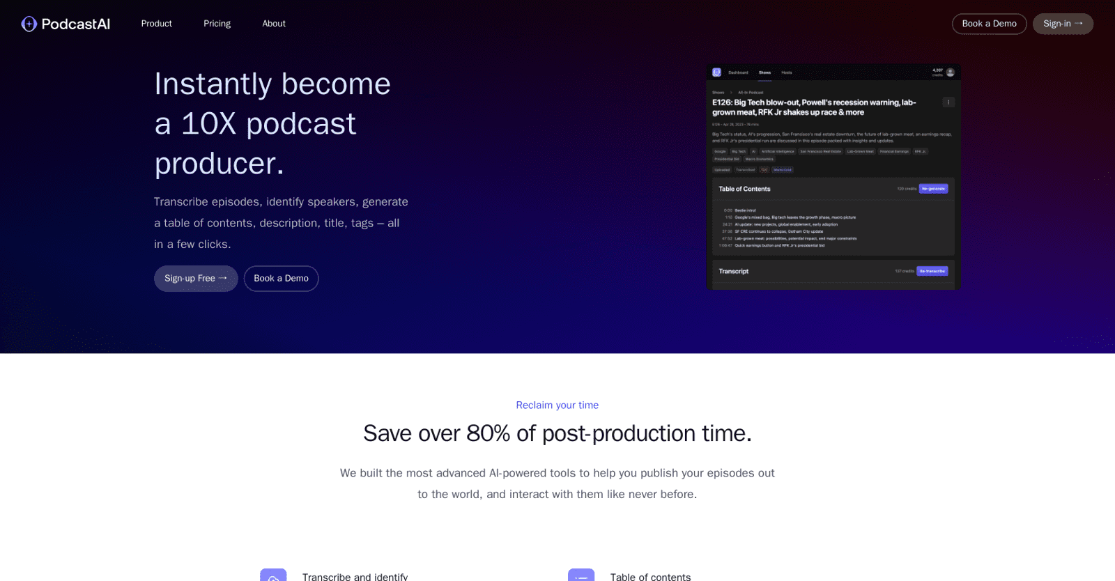 Podcast AI-Enhanced podcast production process