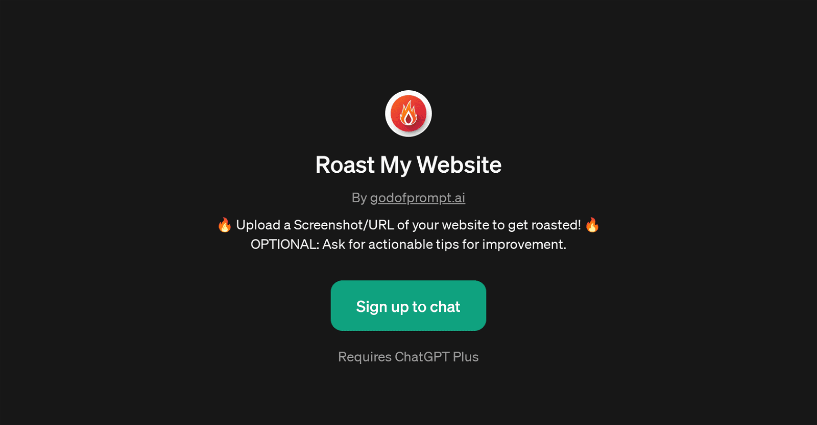 Roast My Website-Upload Your Website