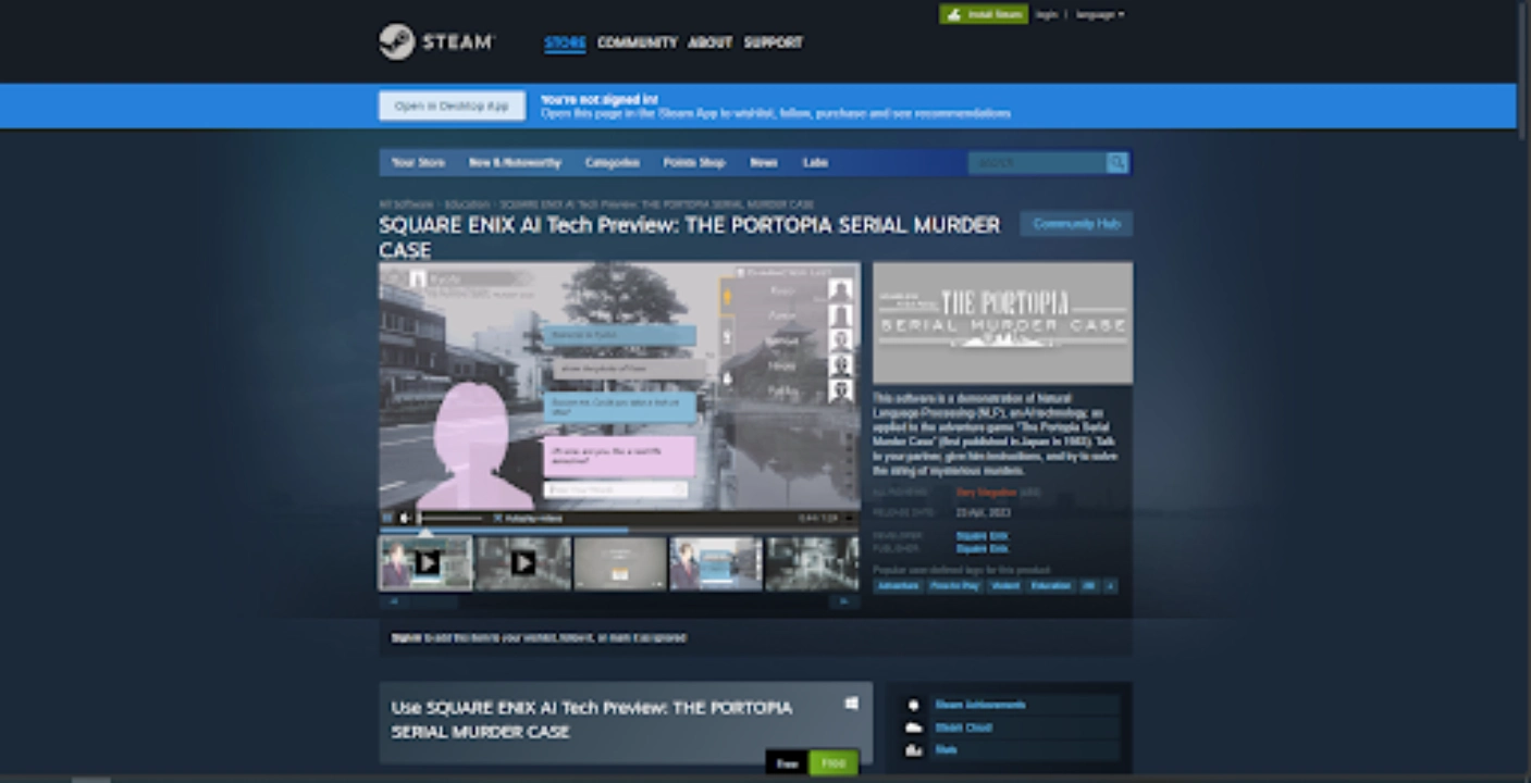 The Portopia Serial Murder Case