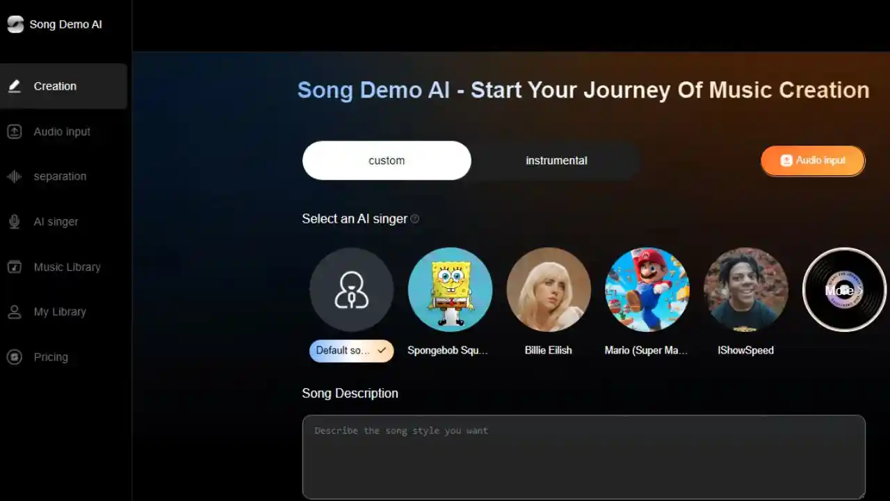 Song Demo AI