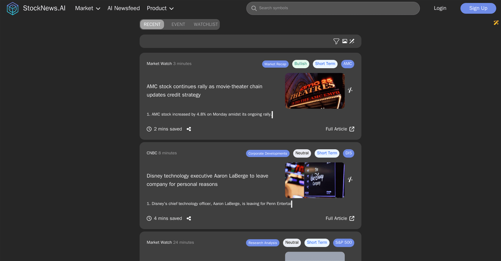StockNews AI- Real Time AI News Analyzer 
