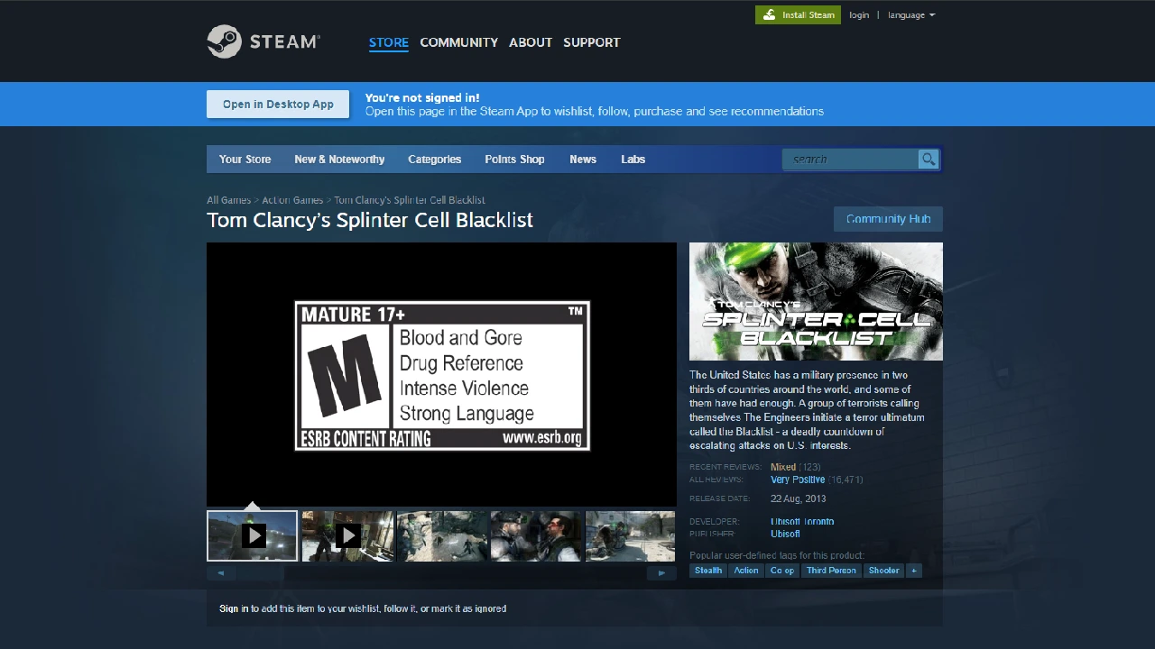 Tom Clancy's Splinter Cell Blacklist