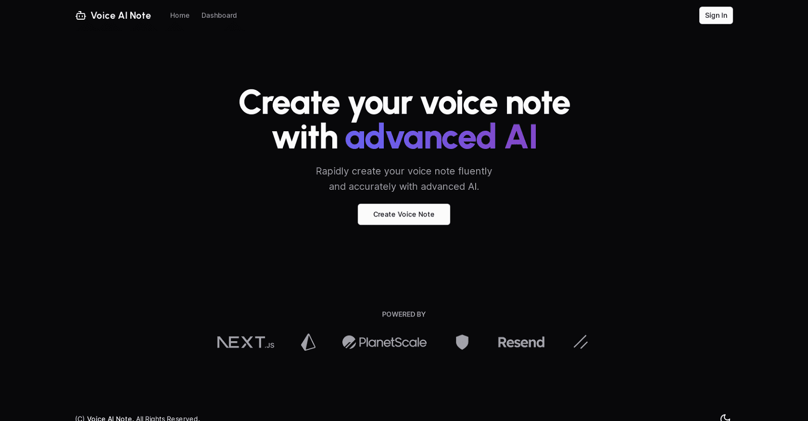 Voice AI Note