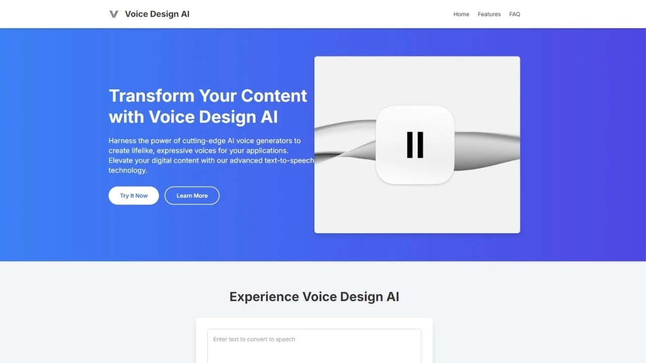 Voice Design AI