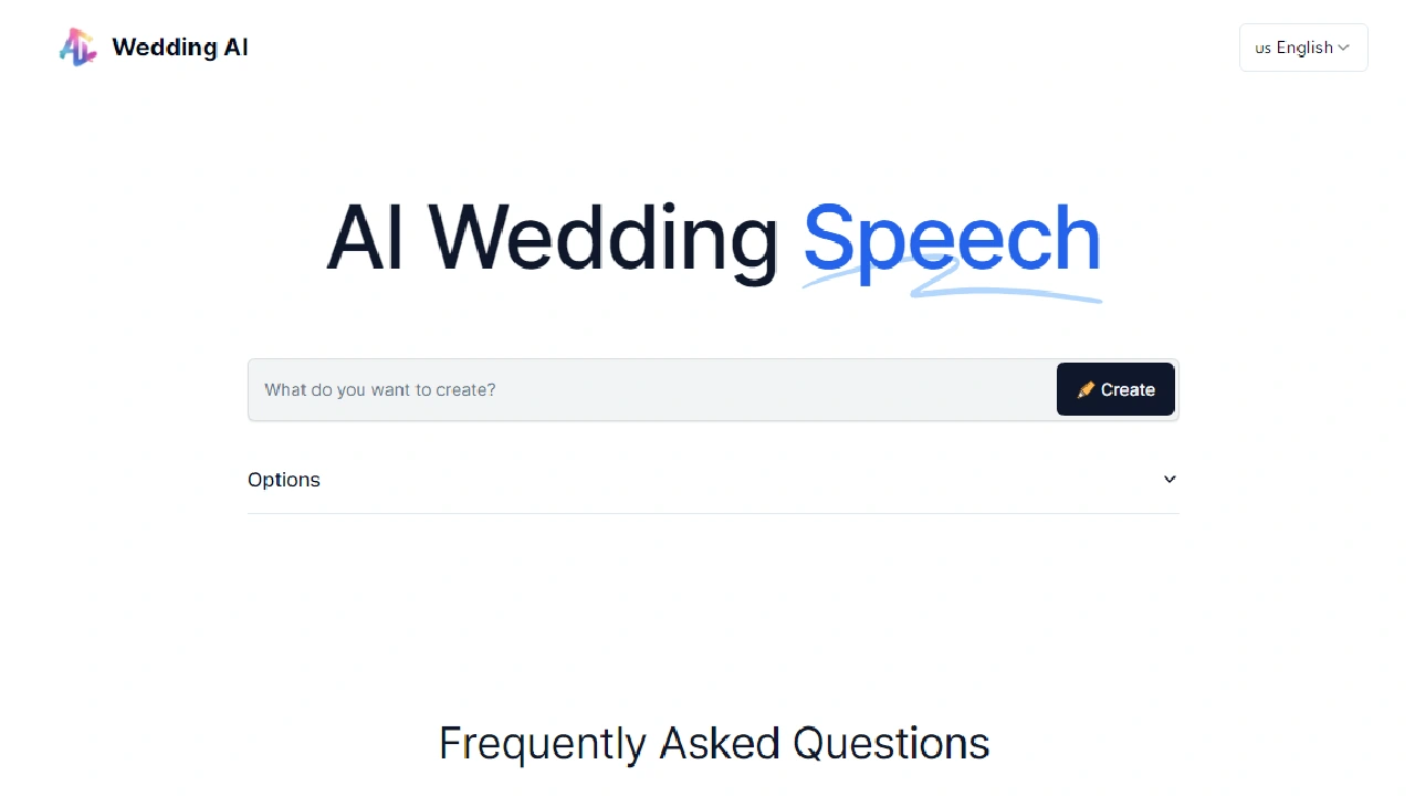 Wedding Speech AI