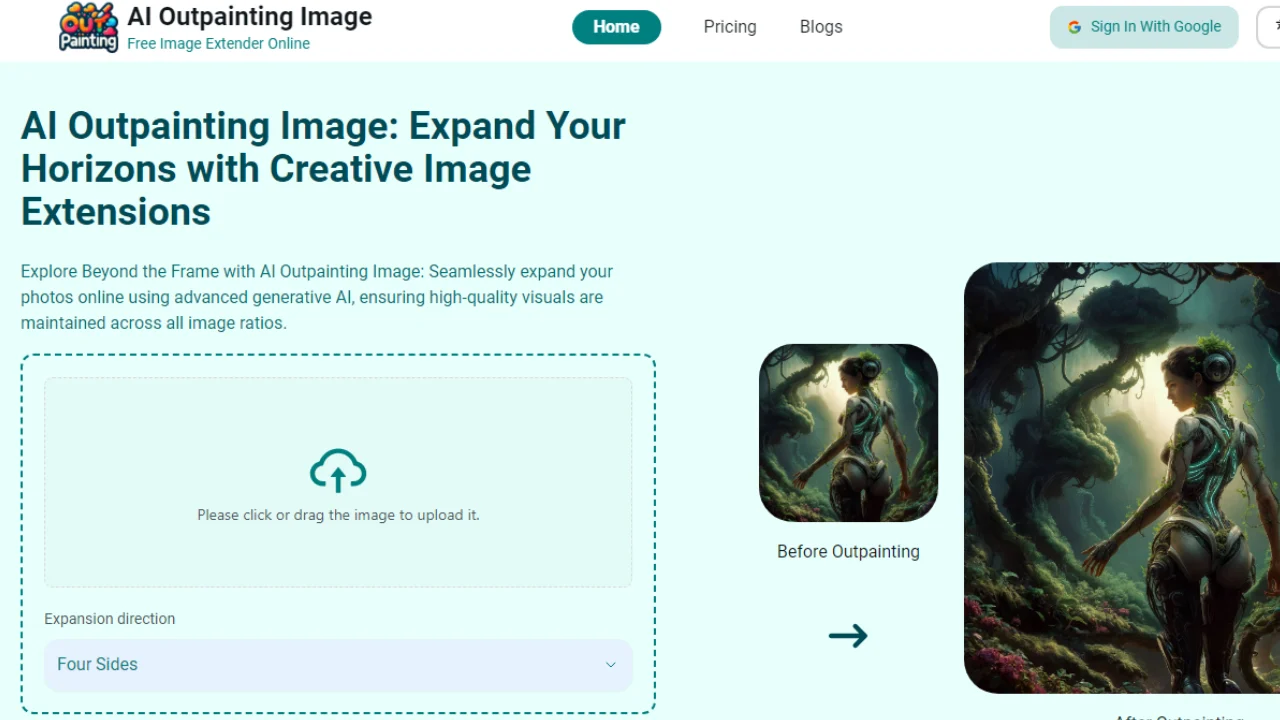 AI Outpainting Image
