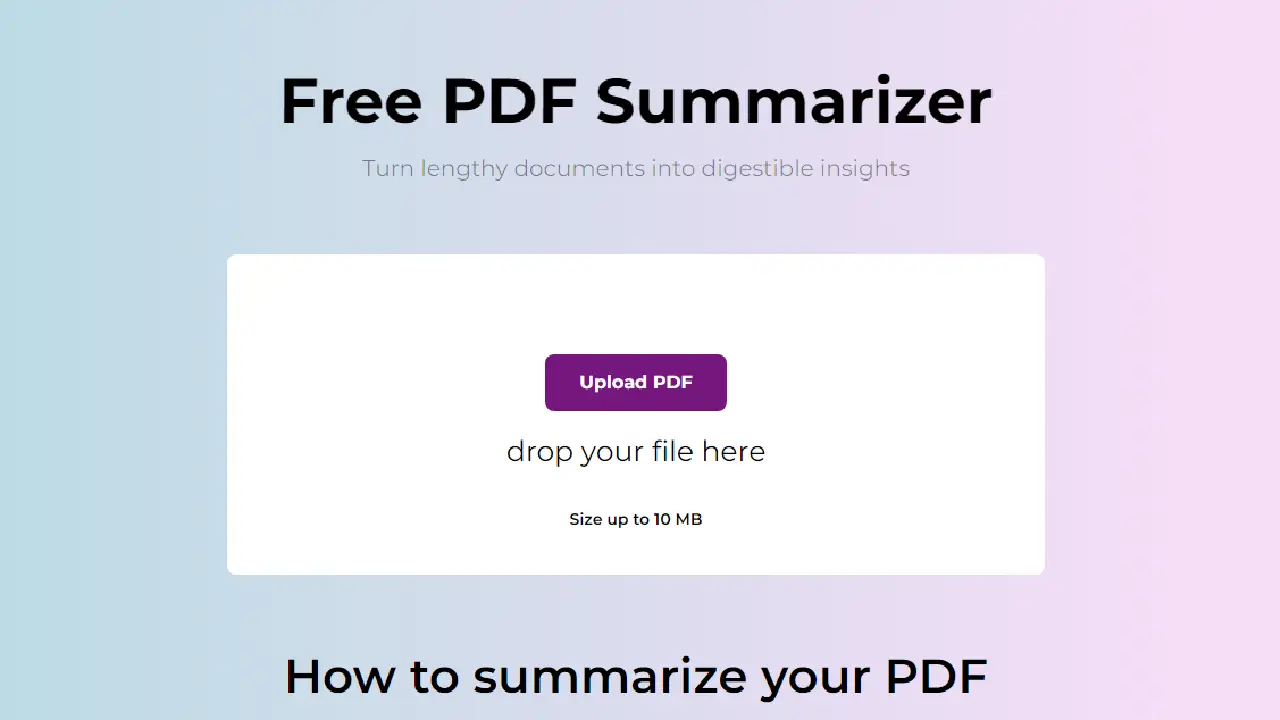 AI PDF Summarizer