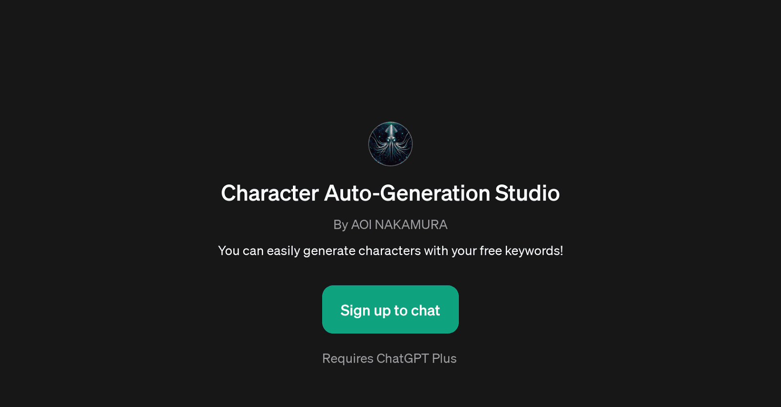 Character Auto-Generation Studio