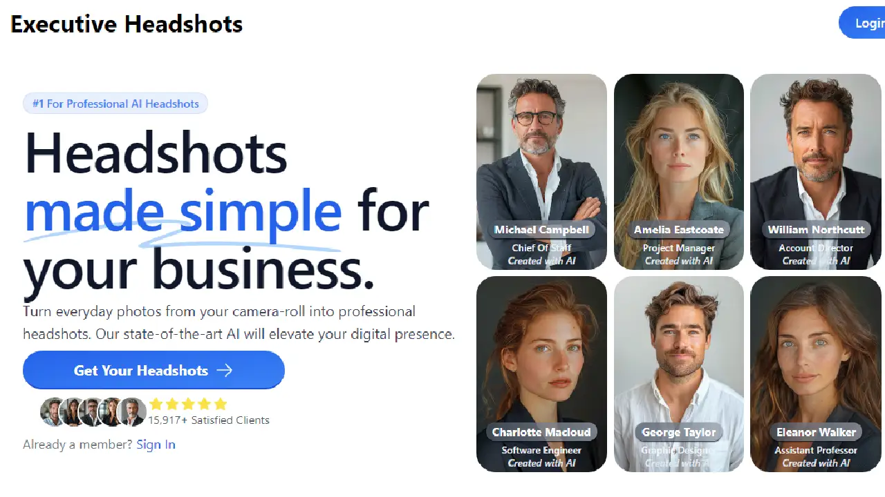 Executive Headshots AI