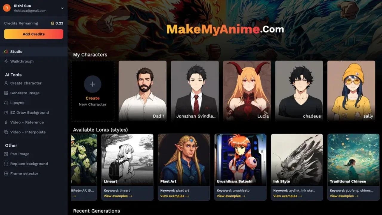 MakeMyAnime AI