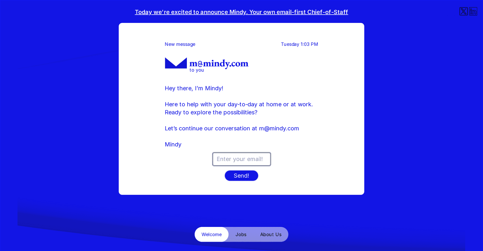 Mindy Email-First AI