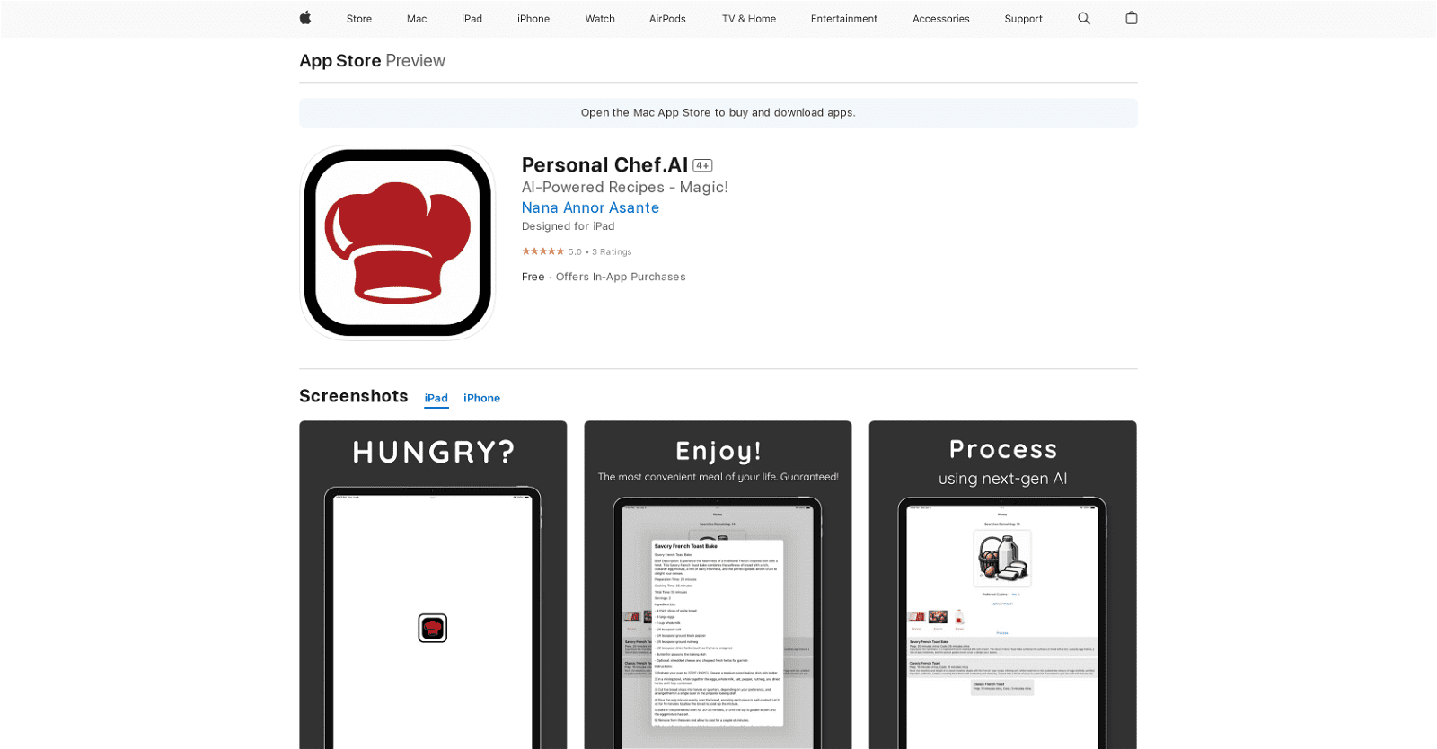 Personal Chef.AI