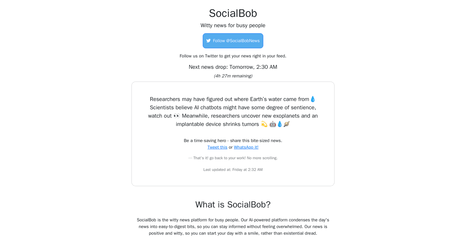 SocialBob News