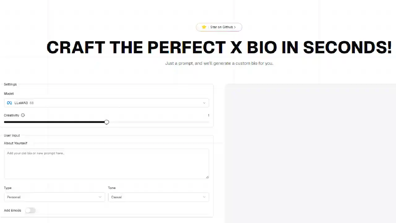 X Bio Generator