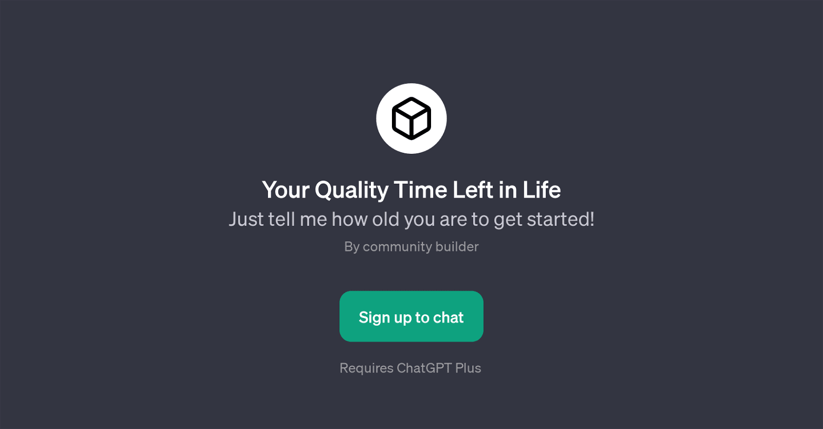 Your Quality Time Left in Life