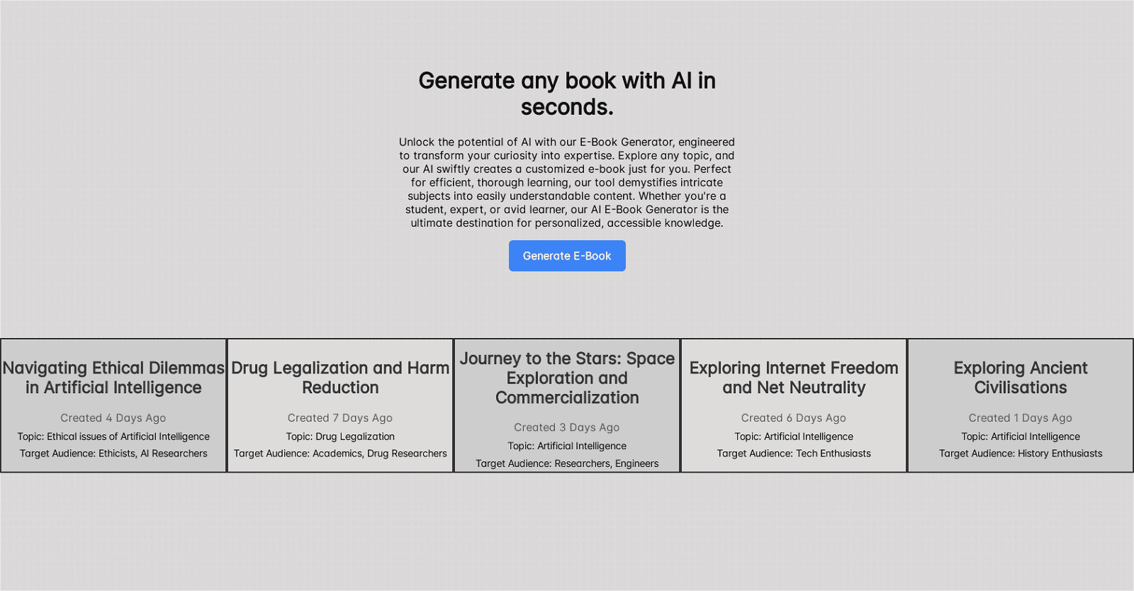 AI E-books