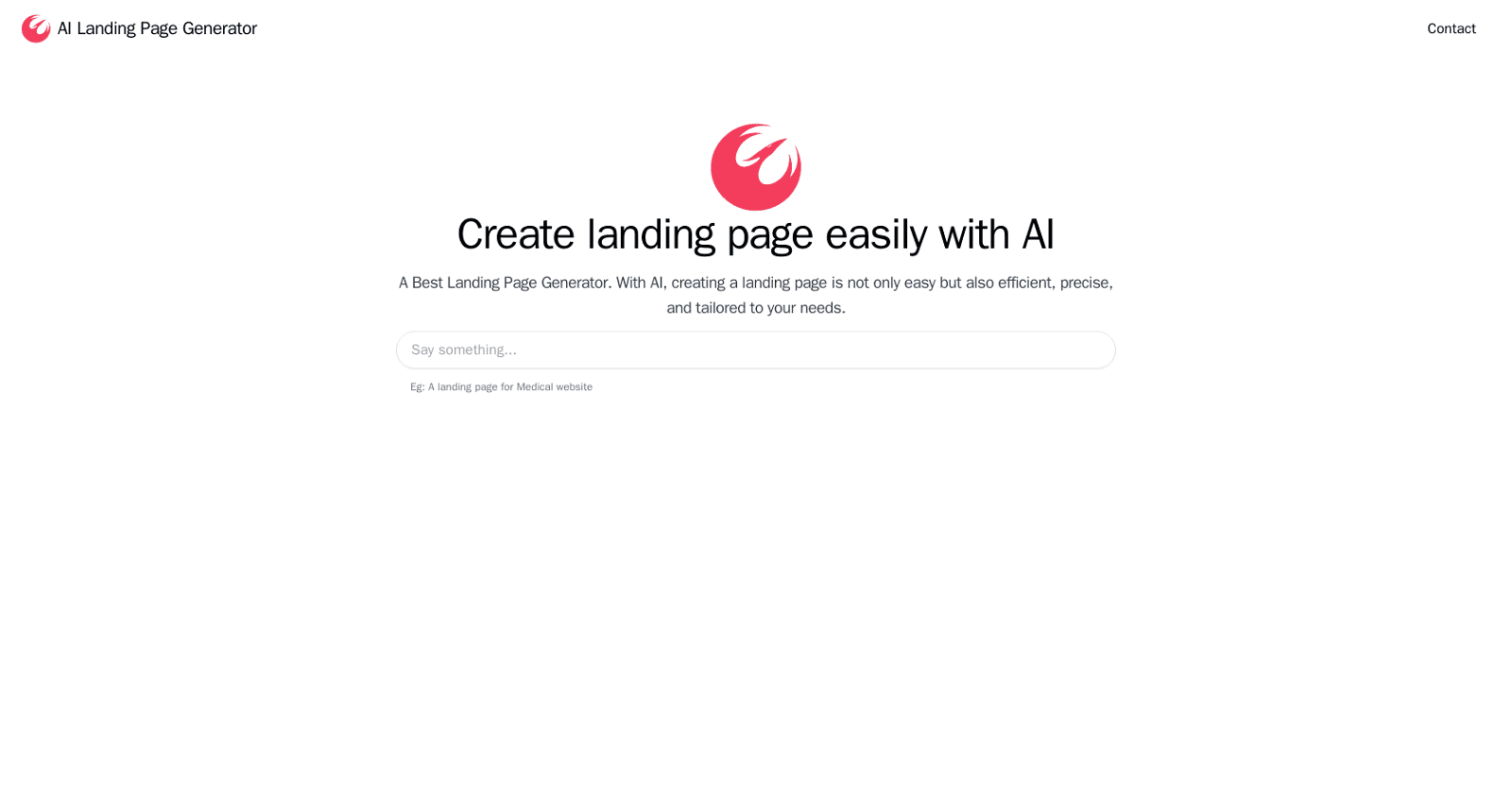 AI Landing Page Generator