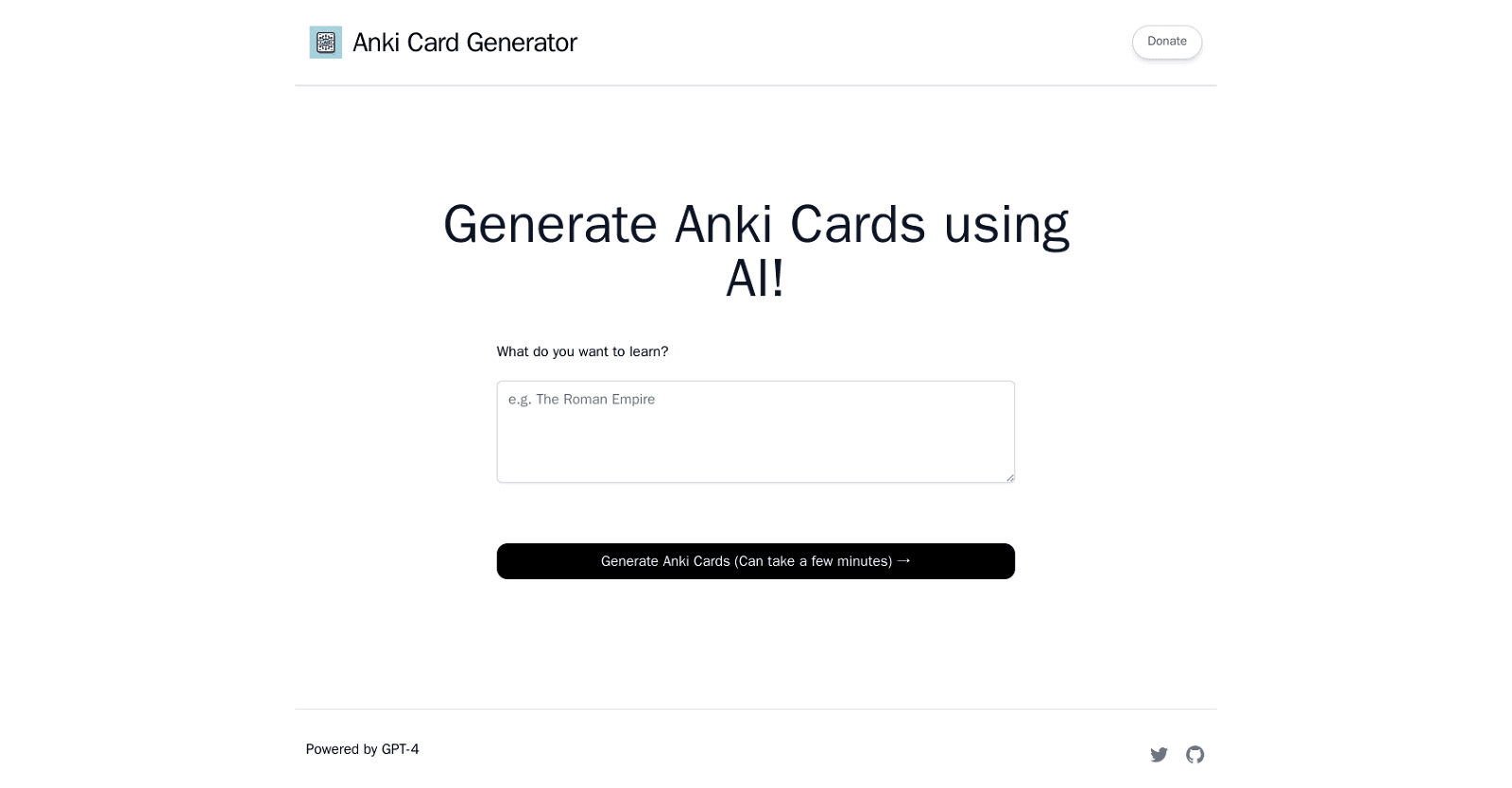 Anki Card Generator by Vercel App