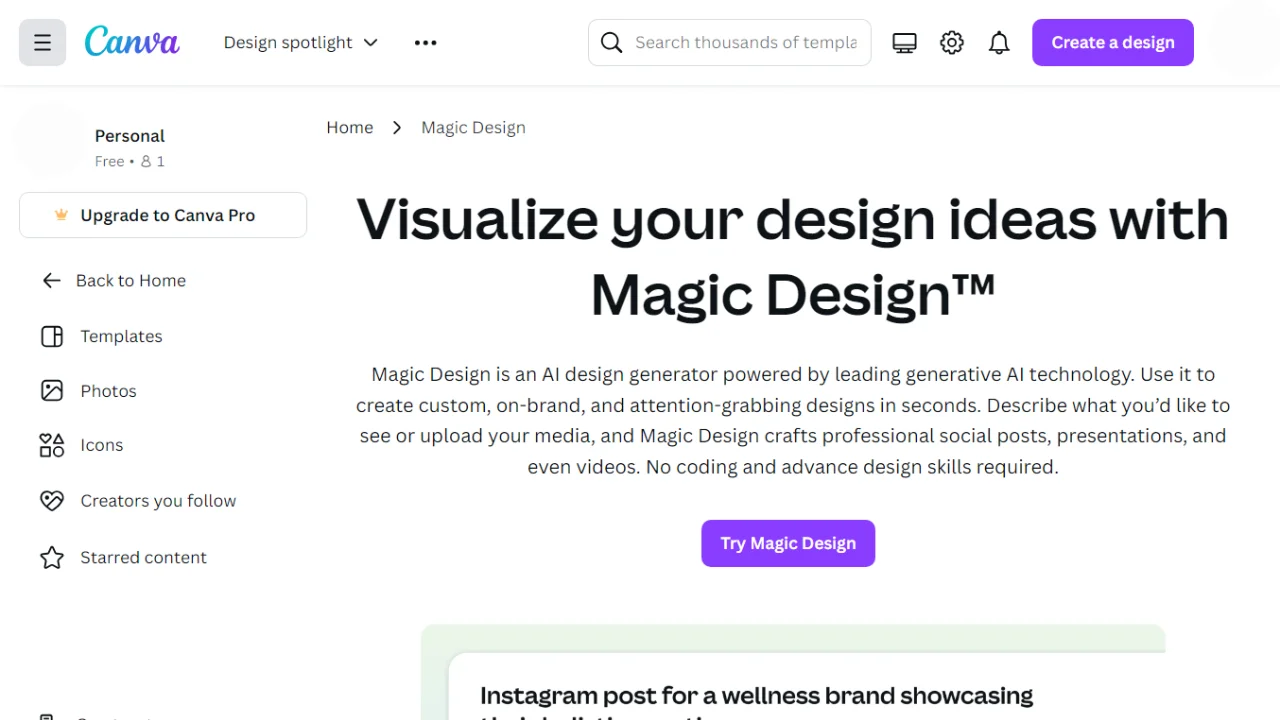 Magic Design by Canva