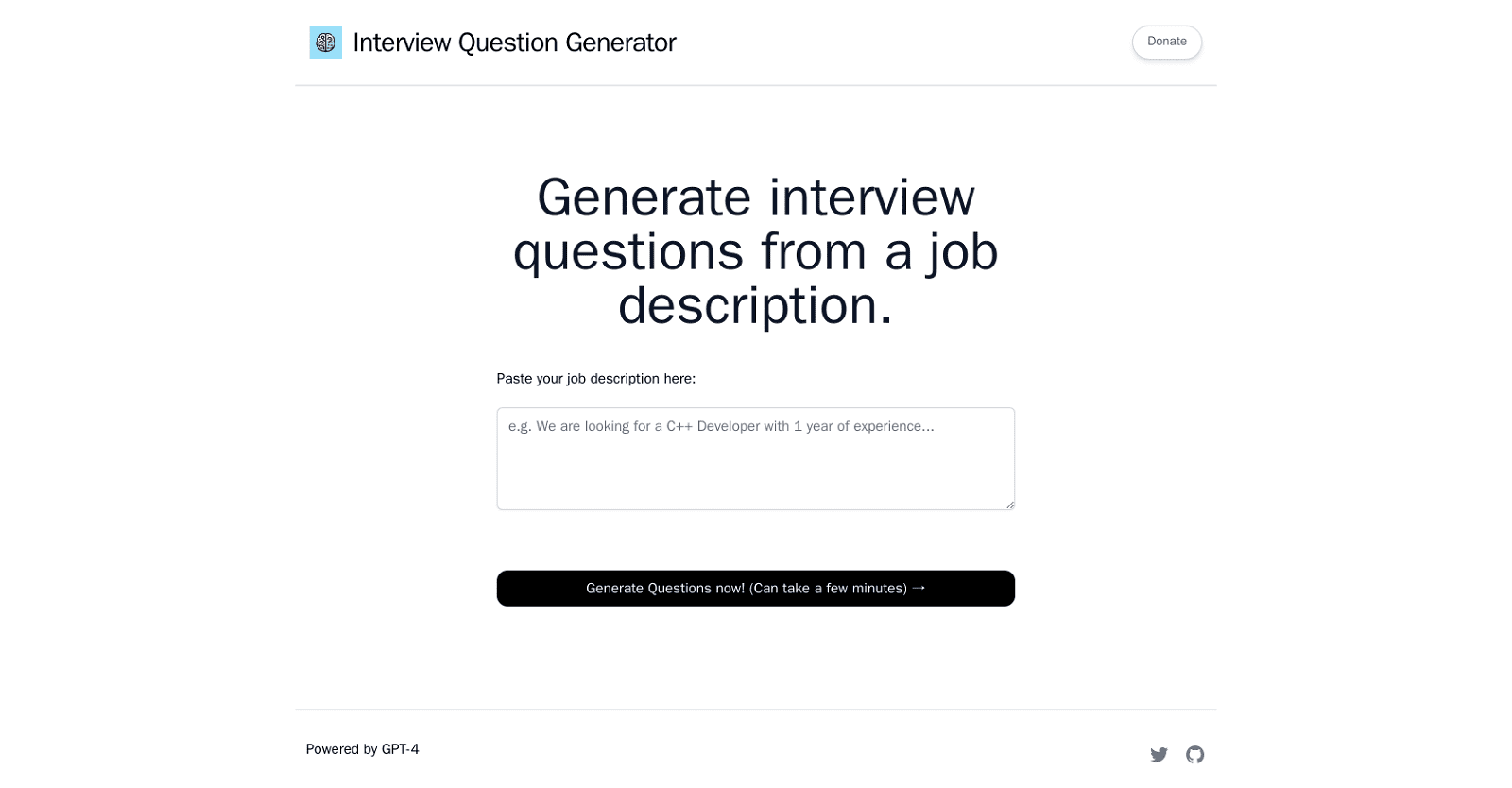 Interview Question Generator