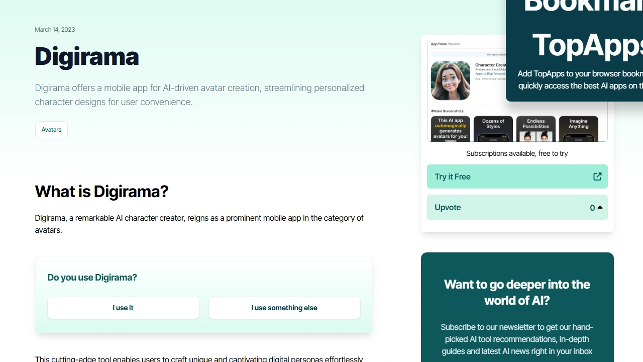 Character Creator - Digirama