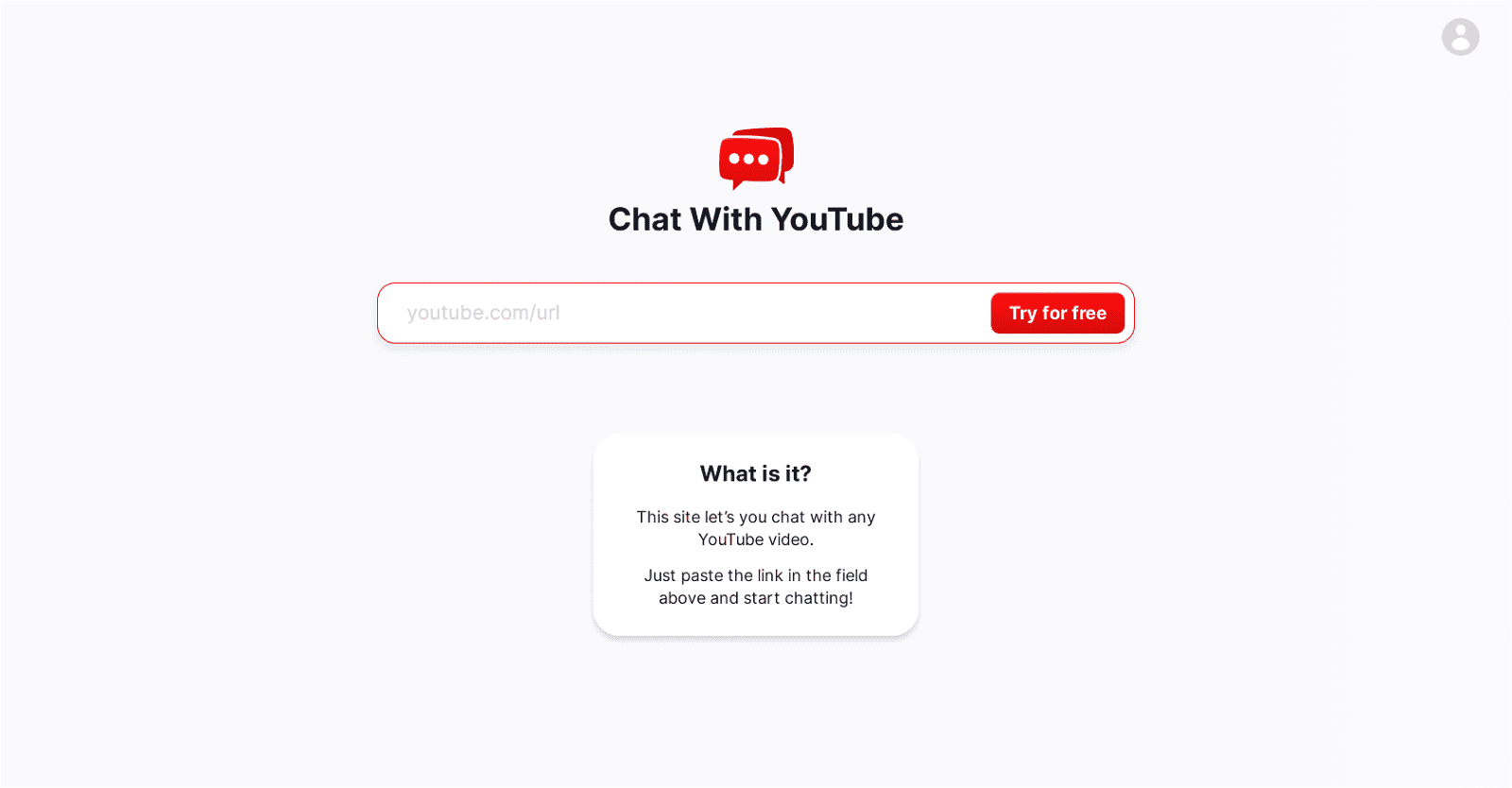 Chat With Youtube