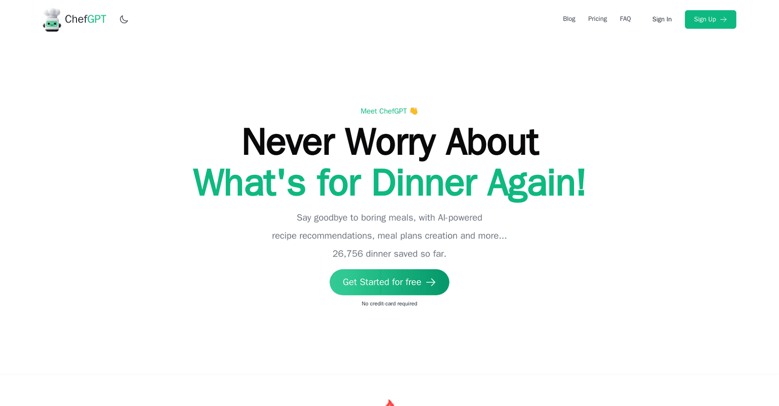 ChefGPT -Recipe and meal planner 
