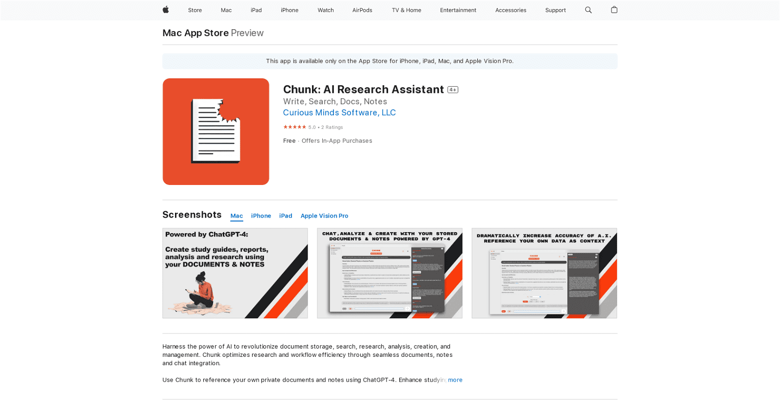 Chunk: AI Research Assistant