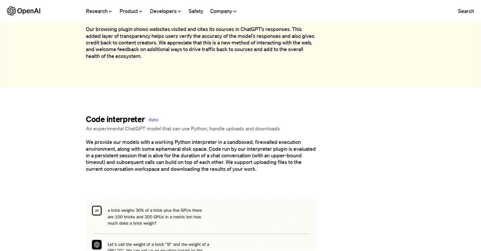 Code Interpreter by OpenAI