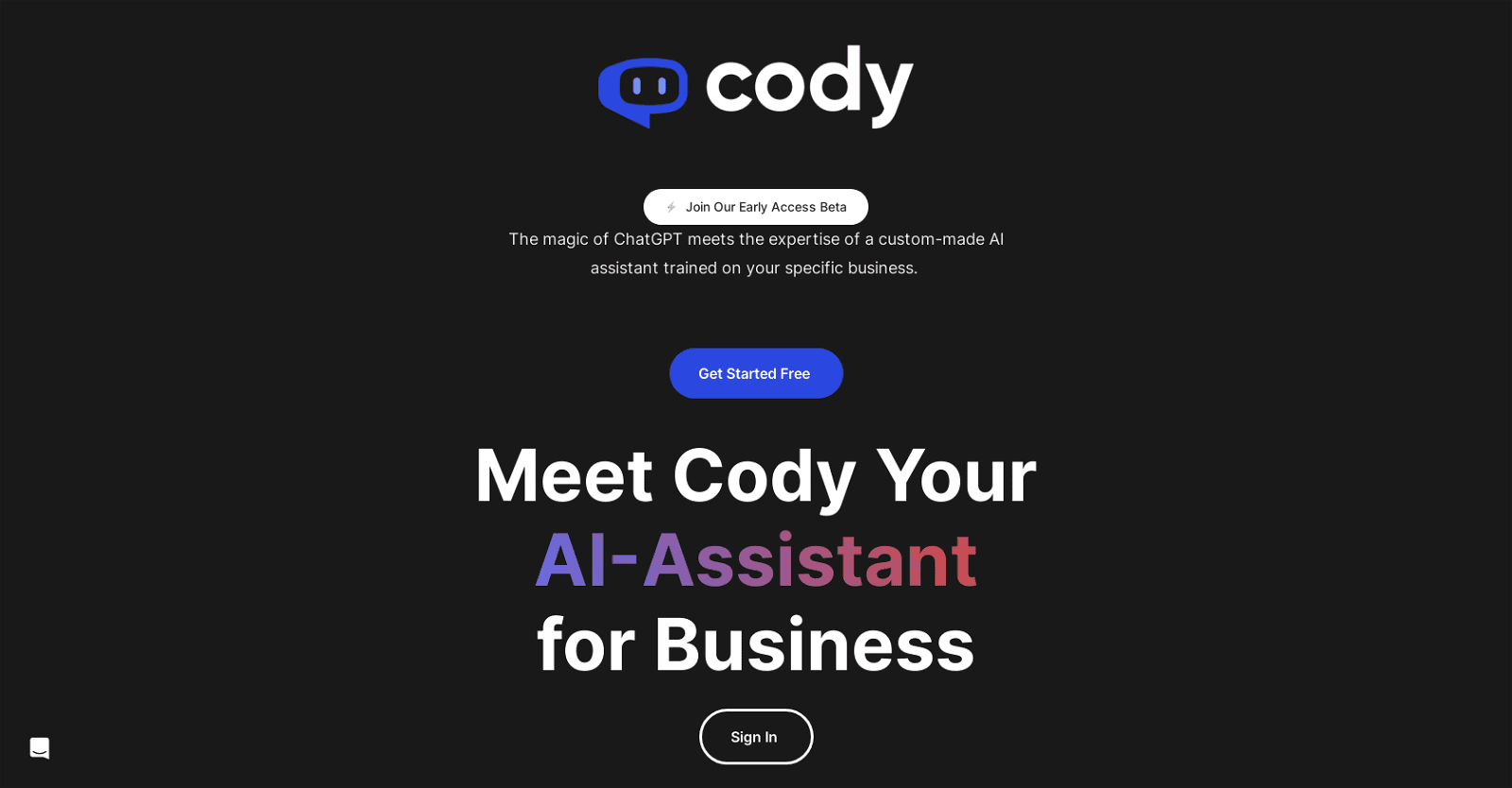Cody-Your AI coding partner