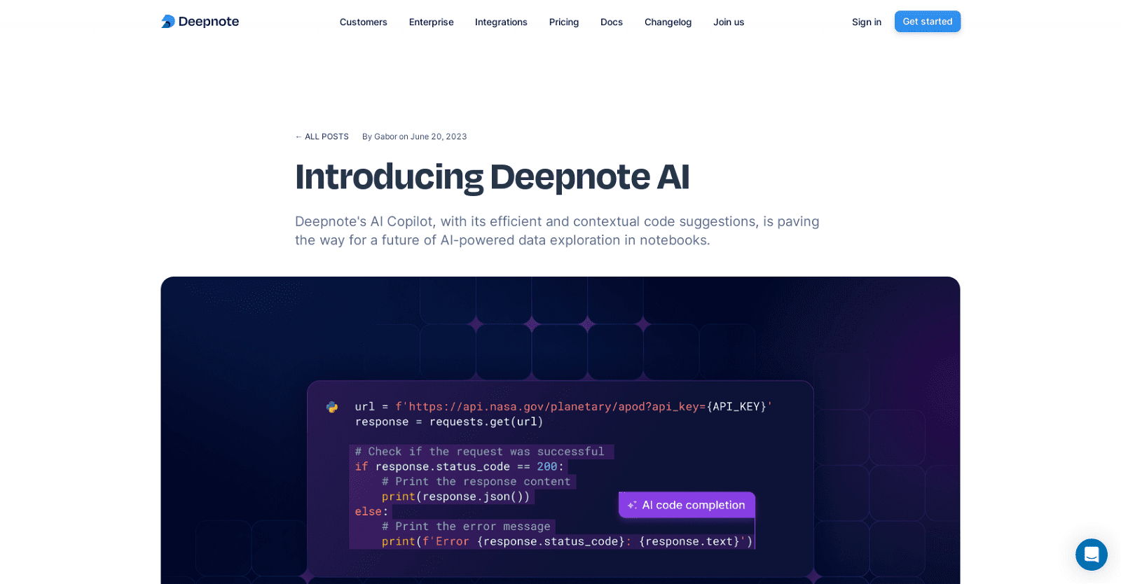 Deepnote Copilot