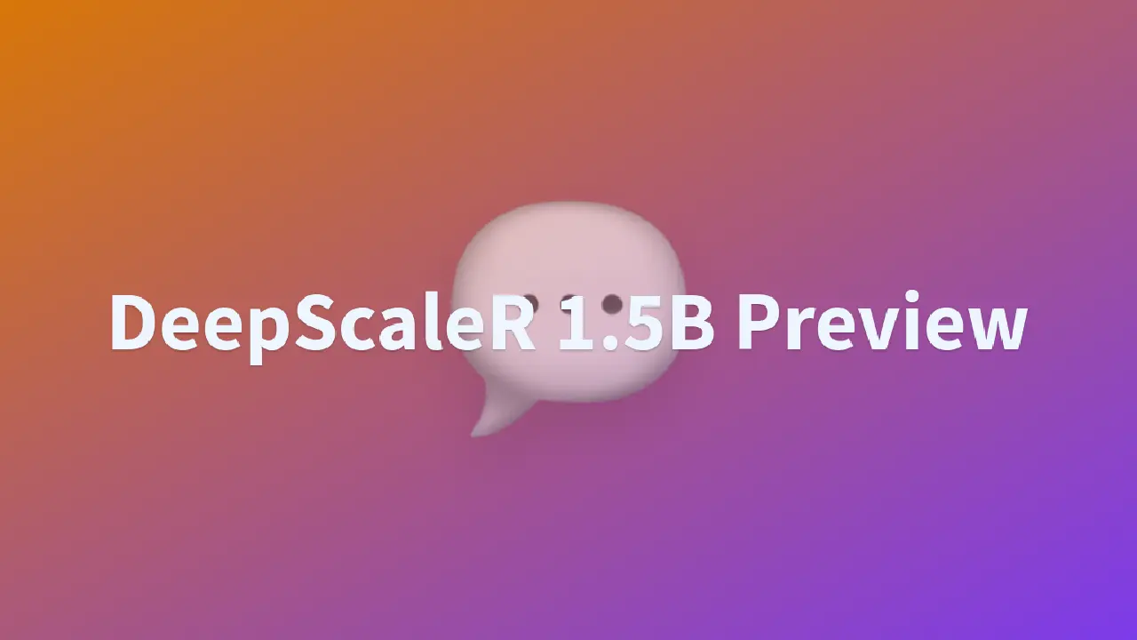 DeepScaleR 1.5B