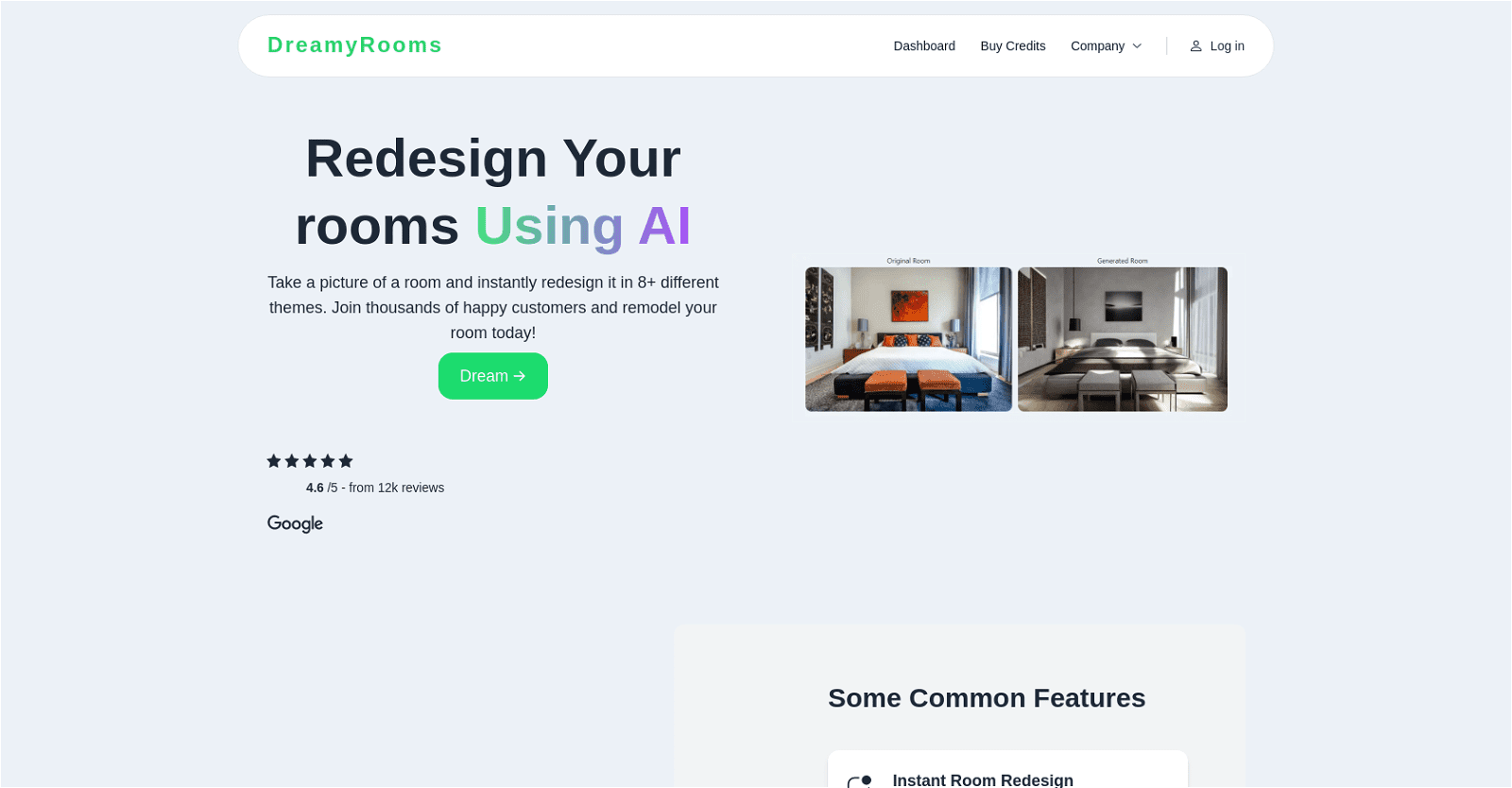 DreamyRooms AI