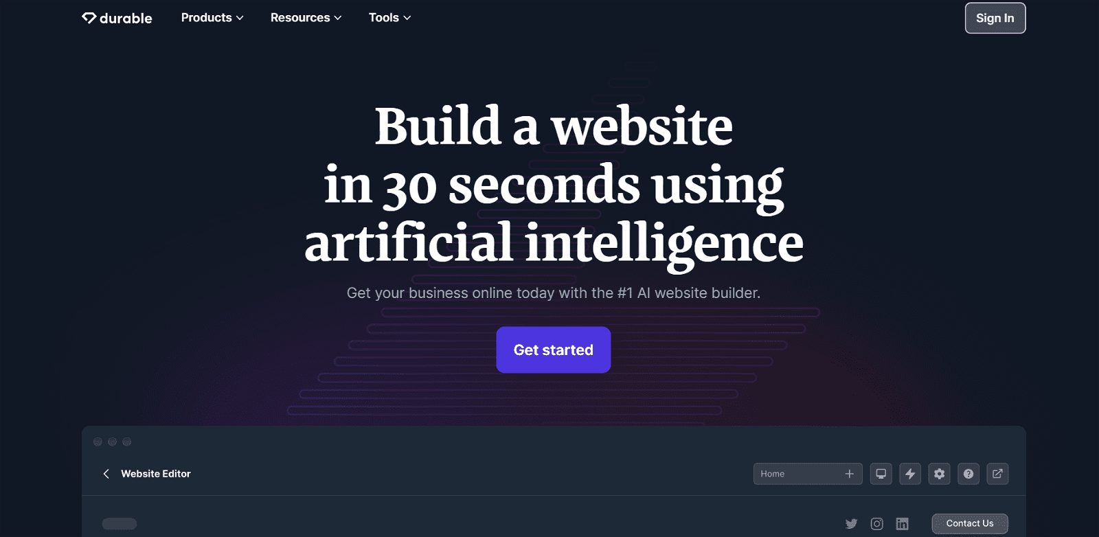 Durable AI Site Builder