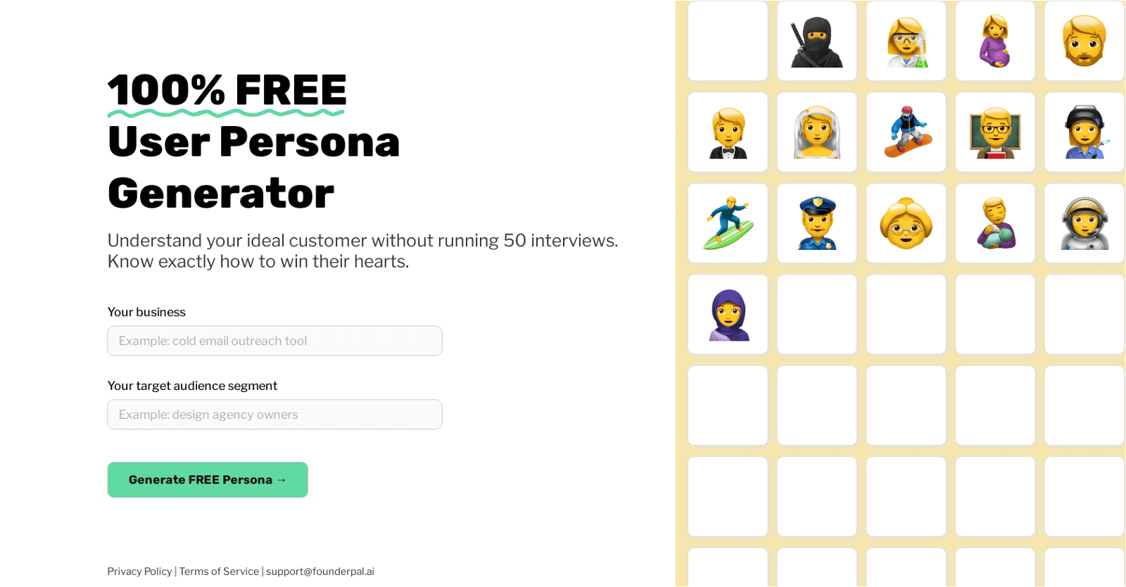 FounderPal Persona Generator