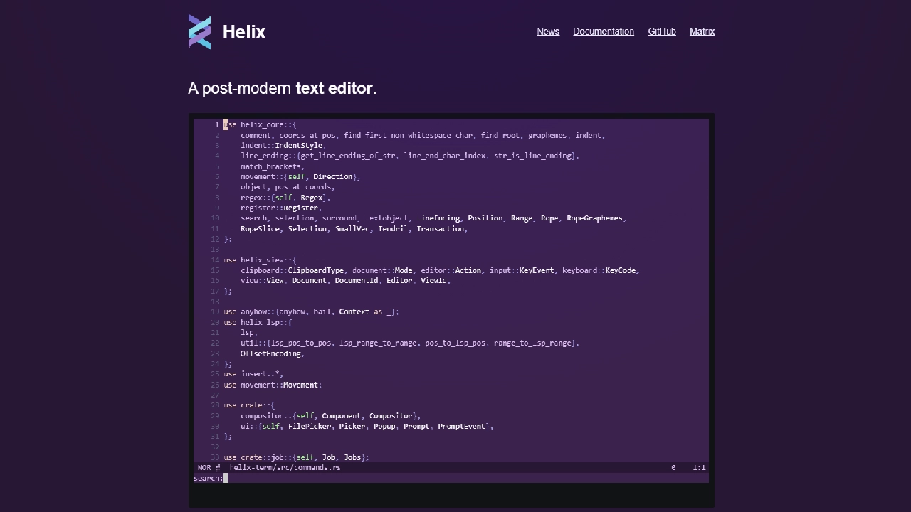 Helix Editor