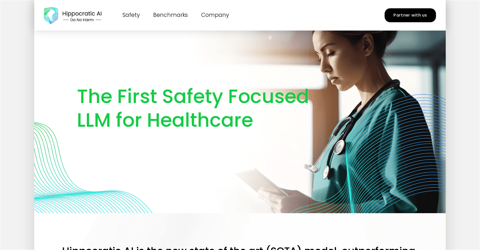 Hippocratic AI-Health language model