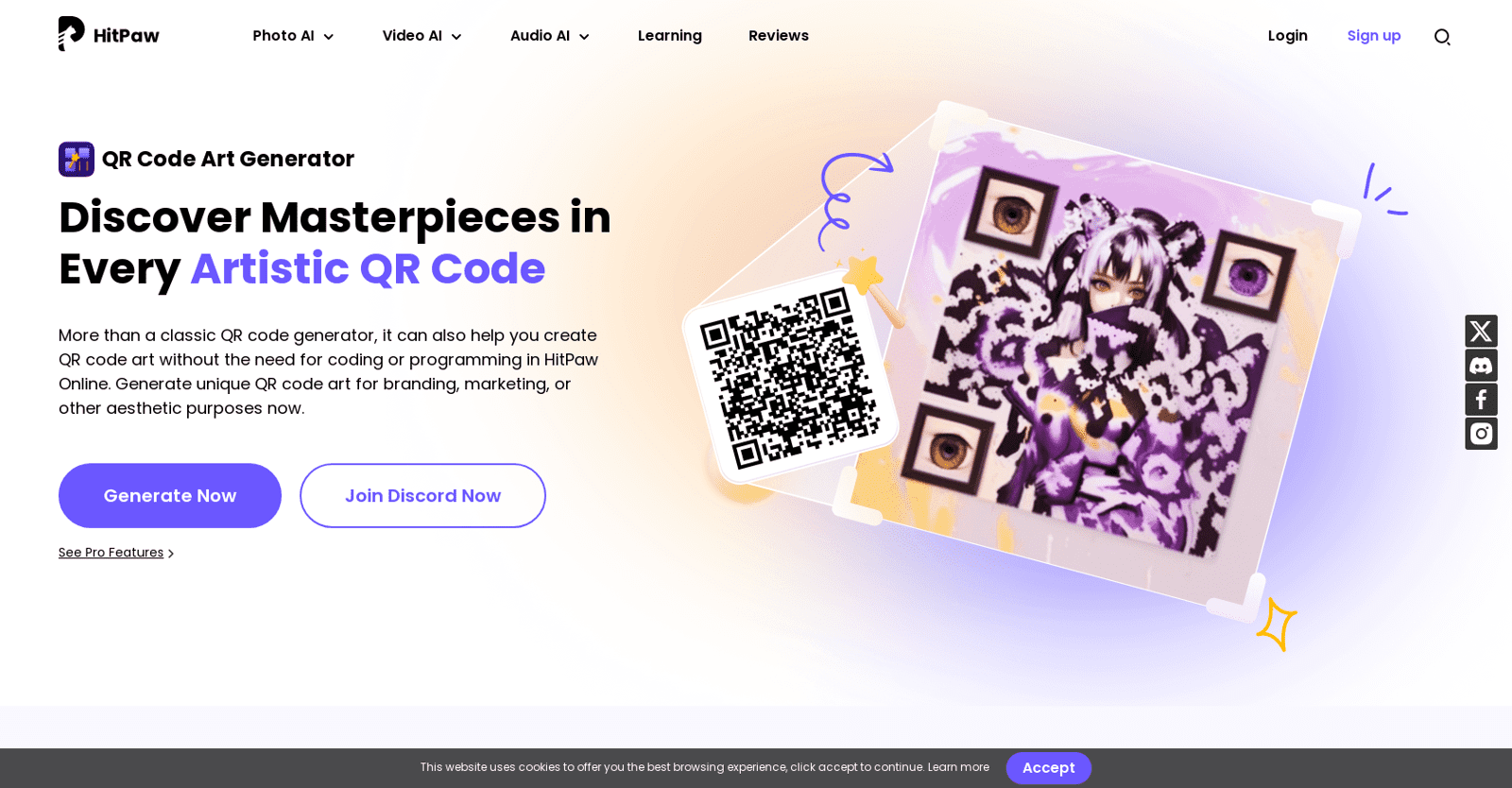 HitPaw QR codes