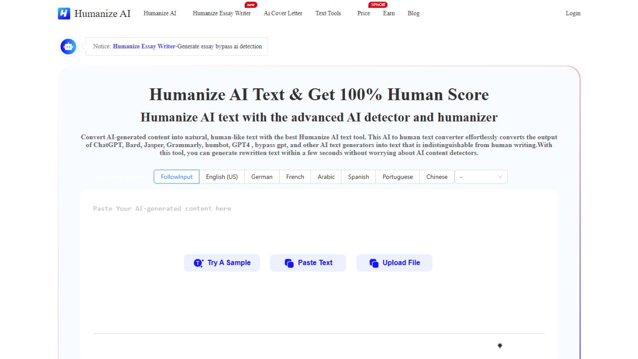 HumanizeAI Tools