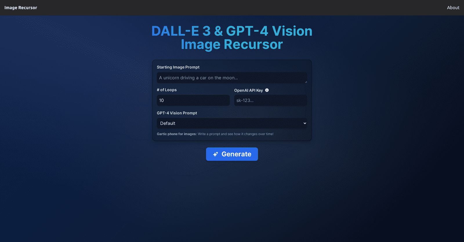 Image Recursor