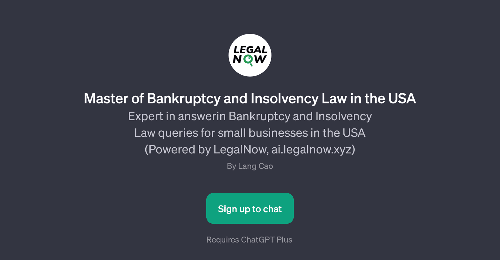 Master of Bankruptcy and Insolvency Law in the USA
