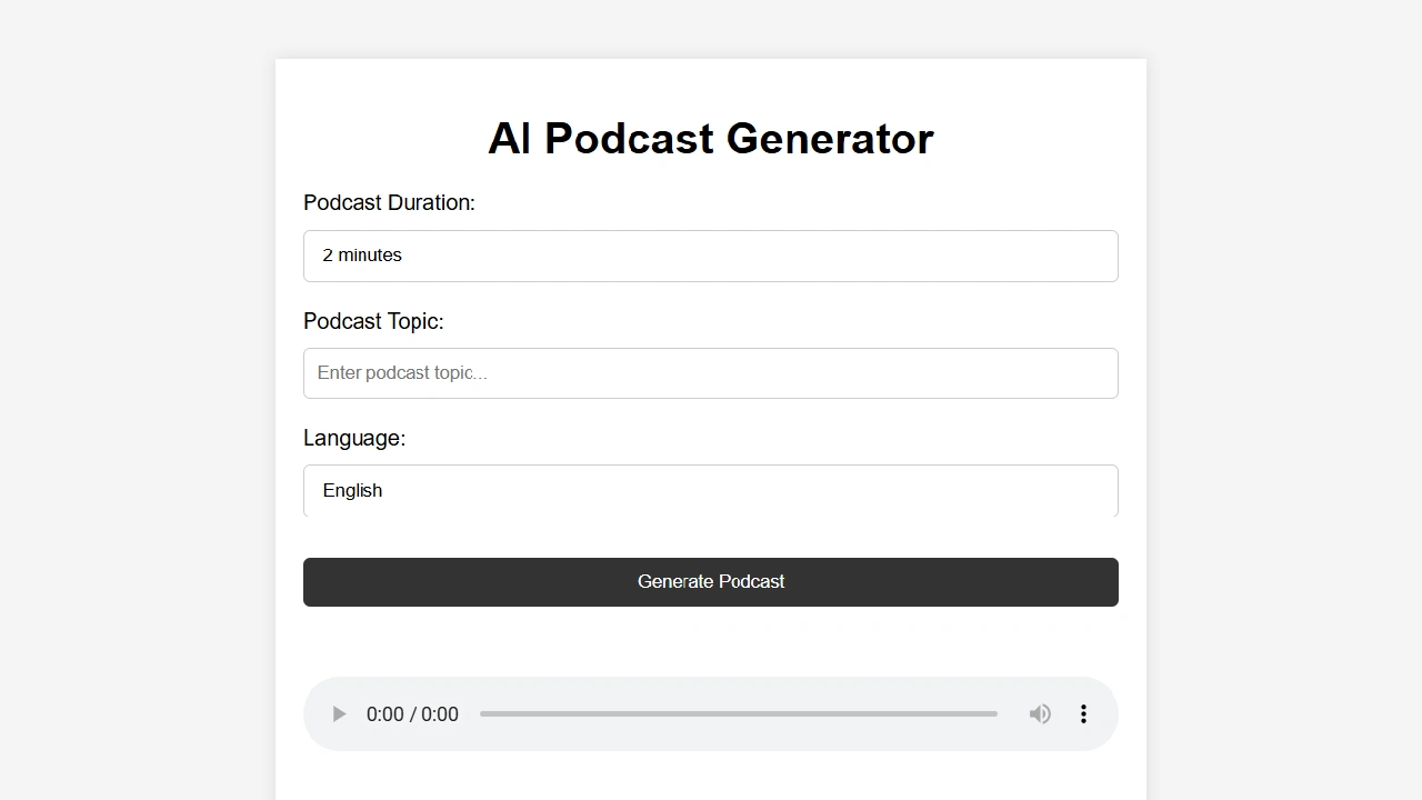 Podcast AI-Text synthesized for podcasts